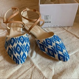 Anthropologie | Laurie Flats in Pattern City Blue